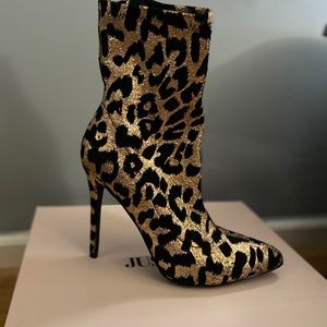 Cheetah booties